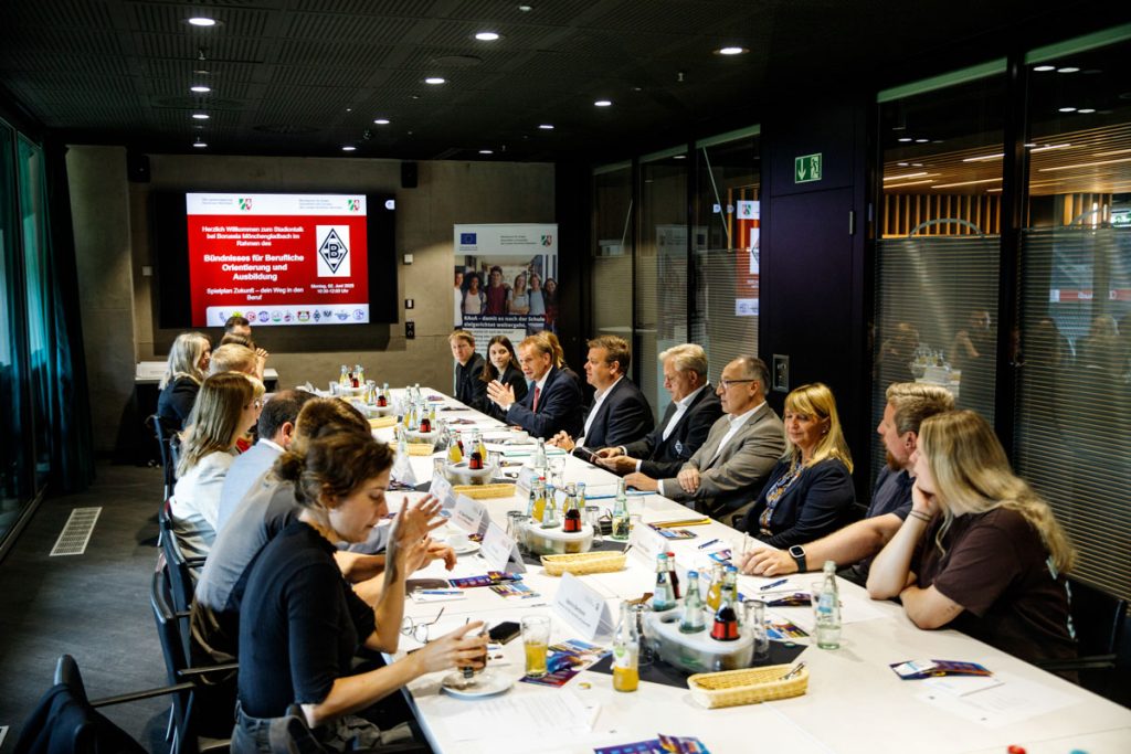 Stadiontalk Berufliche Orientierung am 02.05.2025 im Borussia Park.