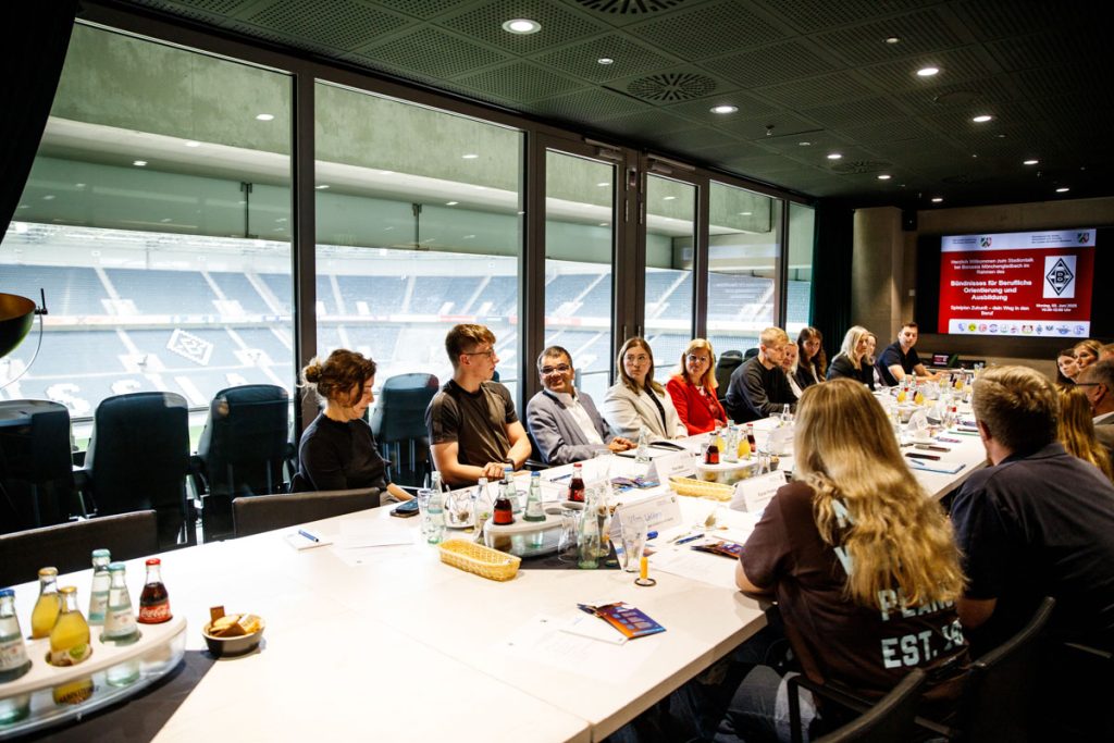 Stadiontalk Berufliche Orientierung am 02.05.2025 im Borussia Park.